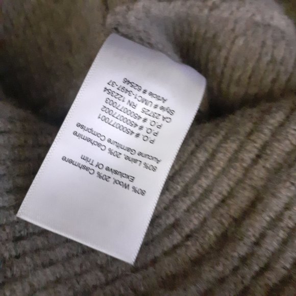 BABATON chunky kinit Turtleneck warm sweater 80%WOOL 20%CASHMERE xxs - Picture 5 of 7